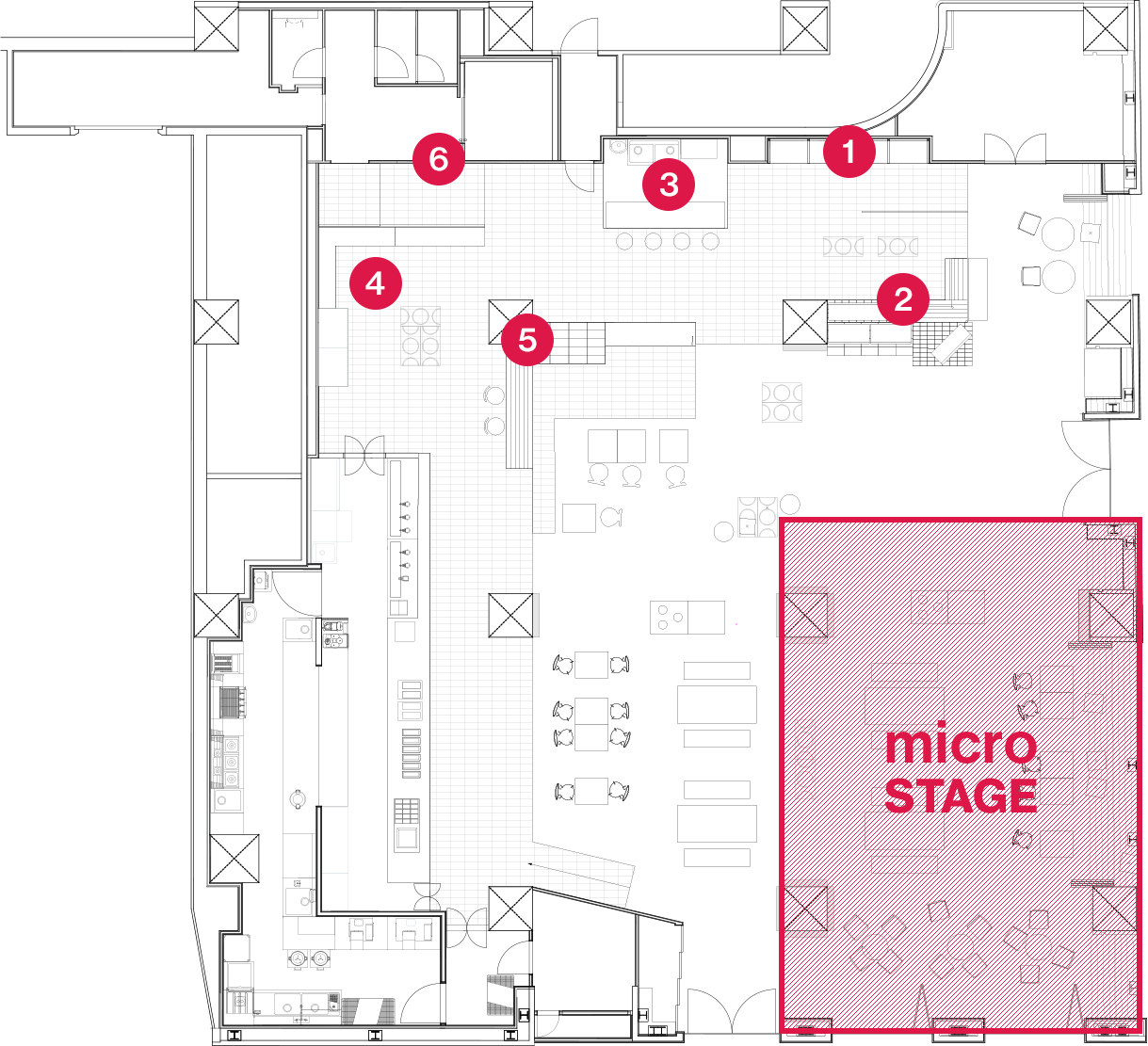 有楽町 micro FOOD & IDEA MARKETのSPACE MAP