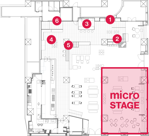 有楽町 micro FOOD & IDEA MARKETのSPACE MAP